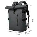 Mochila Executiva Impermeável Rolltop para Laptop 15.6" com USB | Heroic Agile Cinza