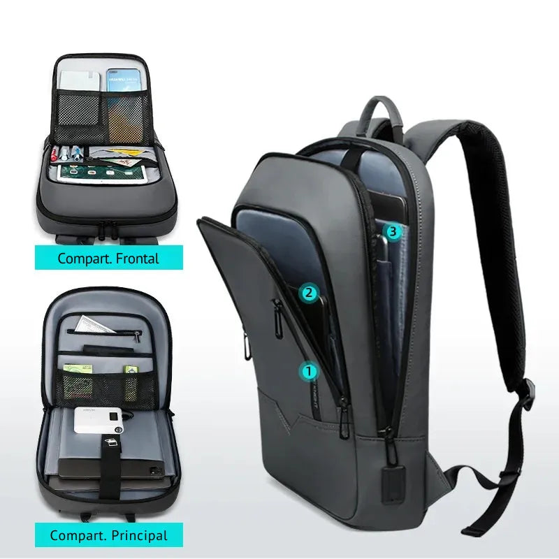 Mochila Executiva Compacta | Laptop 17" | Knight Slim Preto