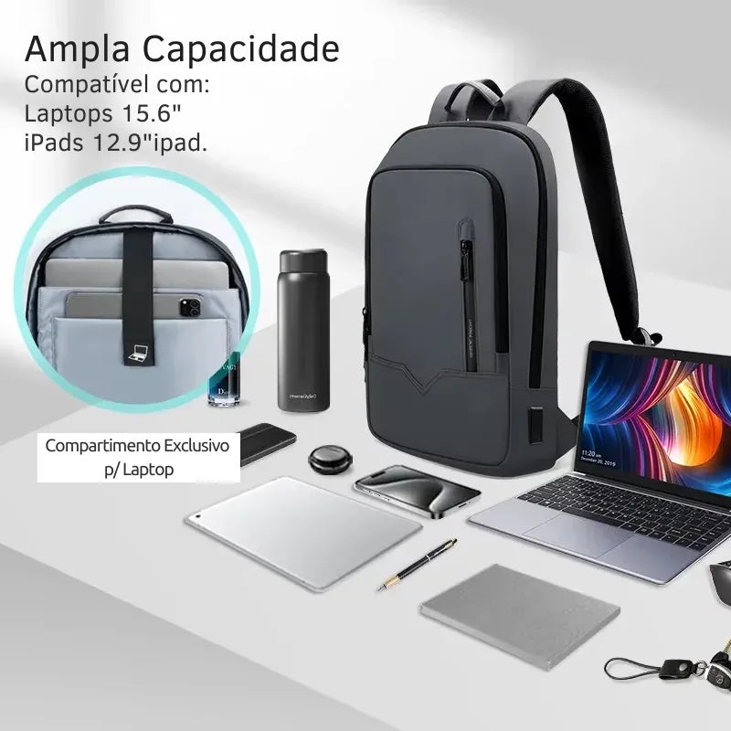 Mochila Executiva Compacta para Laptops Knight Slim Diversas Cores