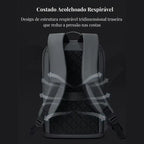 Mochila Executiva Compacta para Laptops 15.6" Knight Slim Cinza Escuro