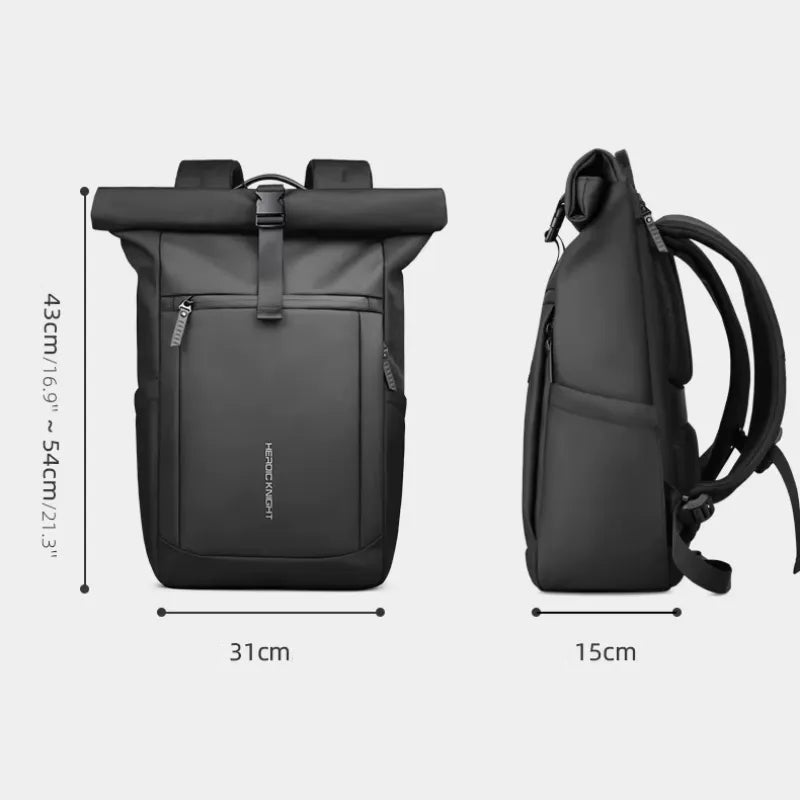 Mochila Executiva Expansível para Laptop 15.6 Rolltop | HK Urban