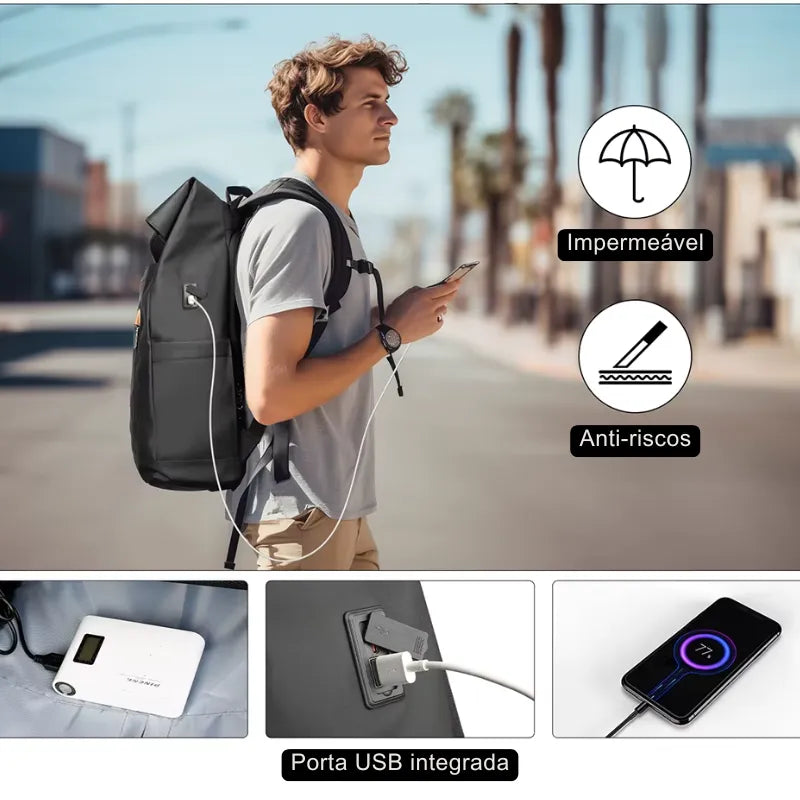 Mochila Oxford Impermeável para Notebook | Heroic Casual 15.6"