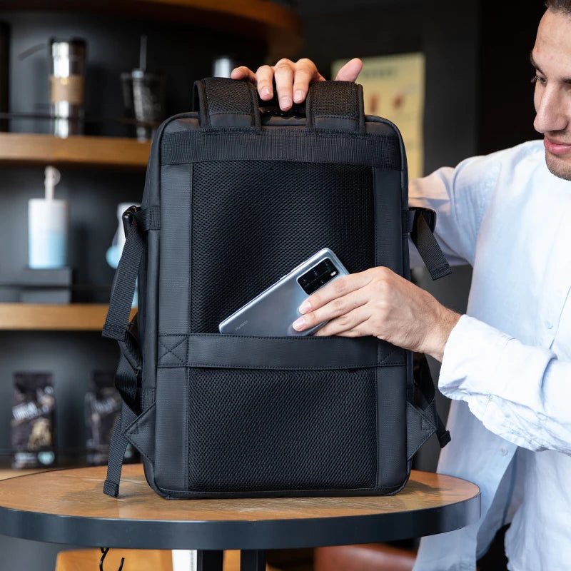 Mochila Heroic Travel azul – visão geral