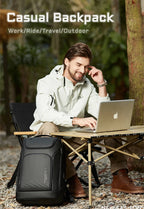 Mochila Executiva Impermeável de Couro | HK Versatile Basic