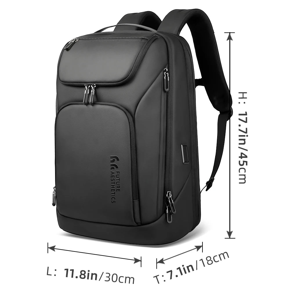 Mochila Executiva Impermeável de Couro | HK Versatile Basic
