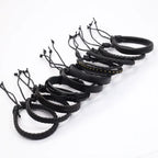 Kit Pulseiras Masculinas Aço Inoxidável Preto