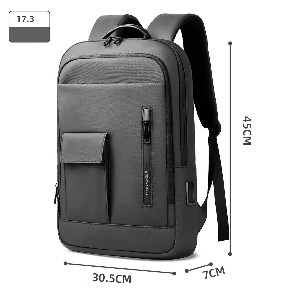 Mochila Executiva Compacta Impermeável Knight Slim II Preto