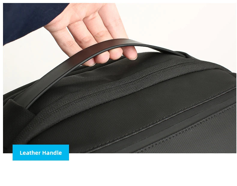 Mochila Executiva Impermeável de Couro | HK Versatile Basic