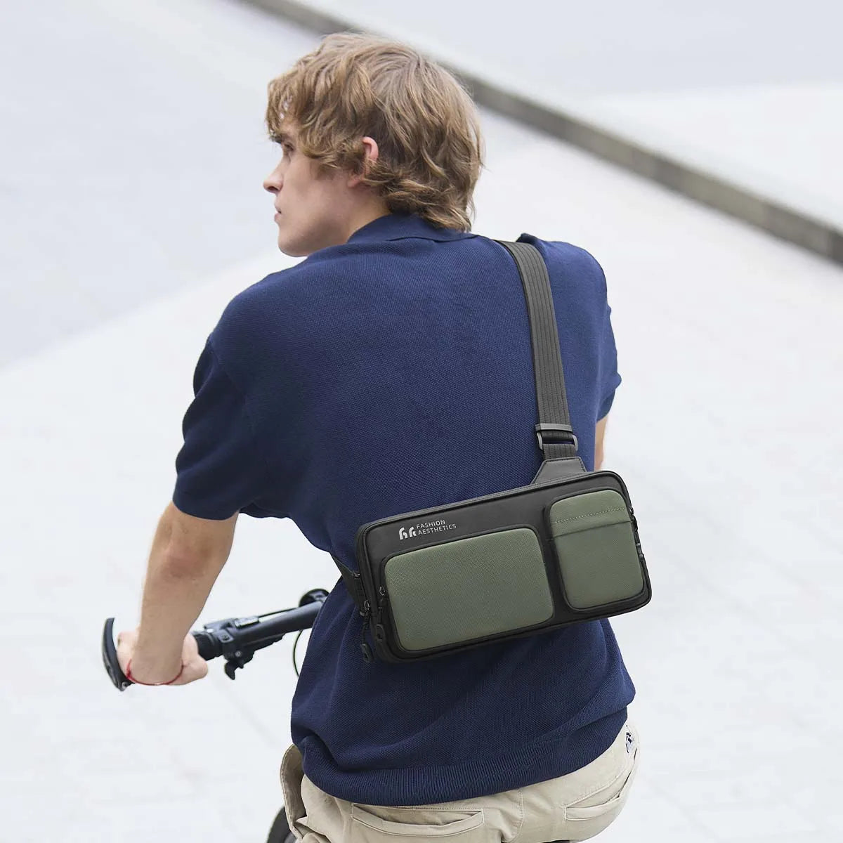 Bolsa Transversal Crossbody Impermeável Verde | HK Smart