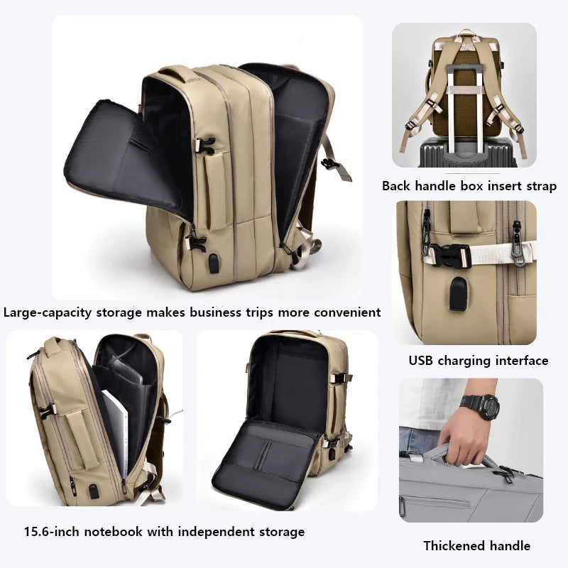 Mochila HK Expand – organização e bolsos