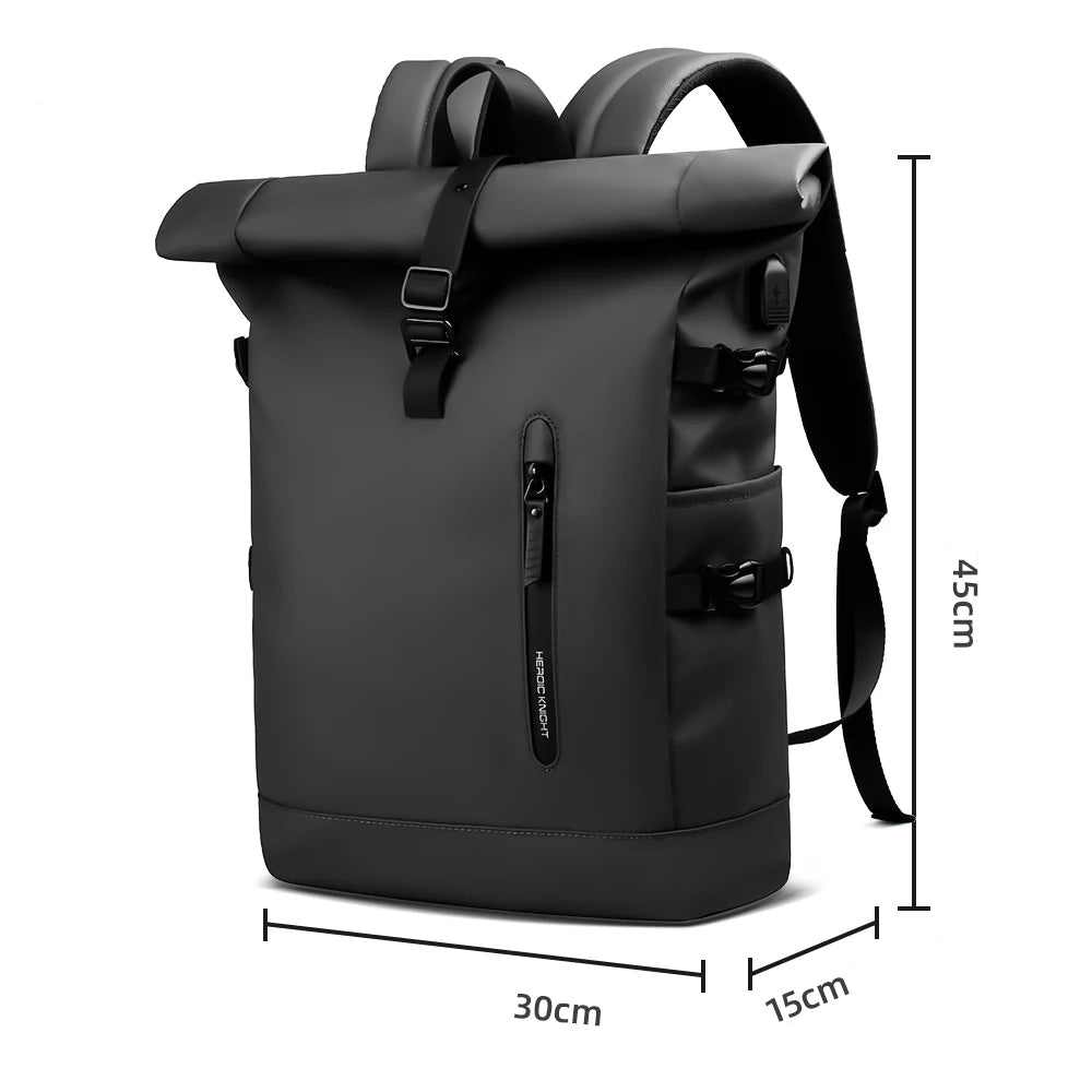 Mochila Executiva Impermeável Rolltop para Laptop 15.6" com USB | Heroic Agile Diversas Cores