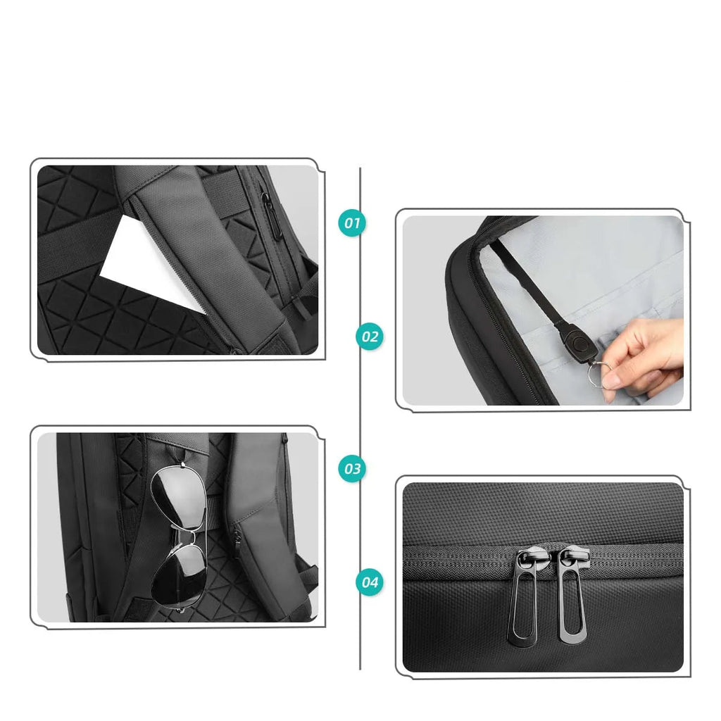 Mochila Executiva para Laptop Impermeável com USB | Heroic Business Verde