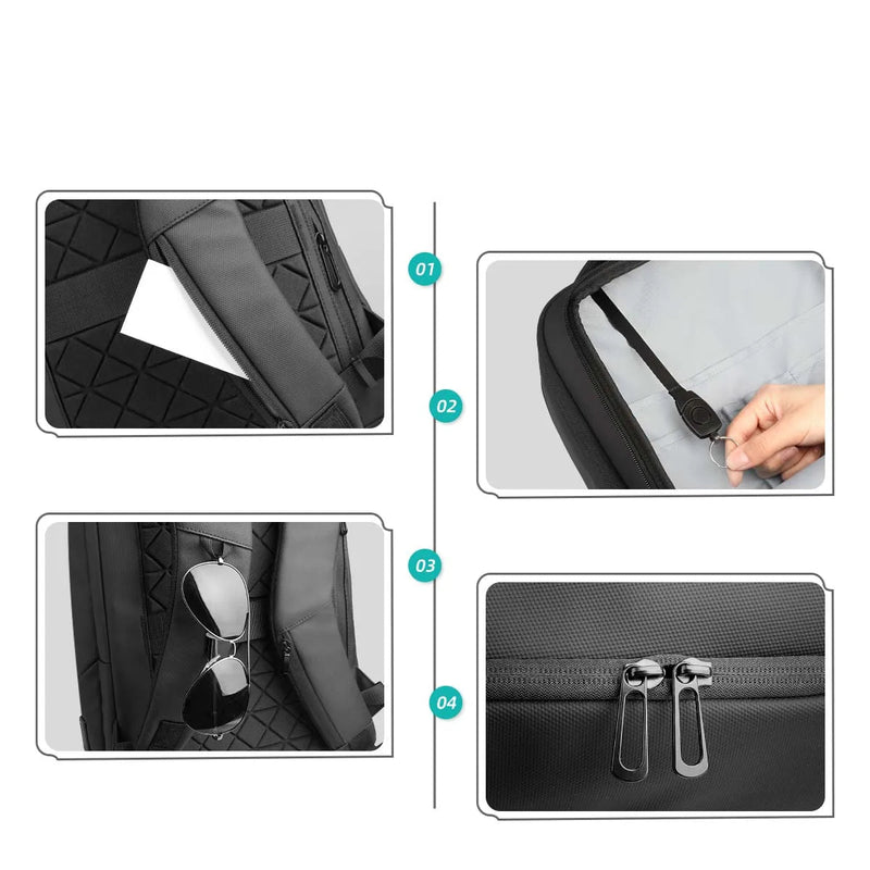 Mochila Executiva para Laptop Impermeável com USB | Heroic Business Verde