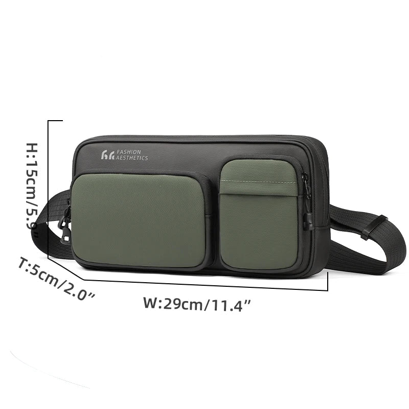 Bolsa Transversal Crossbody Impermeável Verde | HK Smart