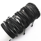 Kit Pulseiras Masculinas Aço Inoxidável Preto