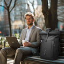 Mochila Executiva Expansível para Laptop 15.6 Rolltop | HK Urban