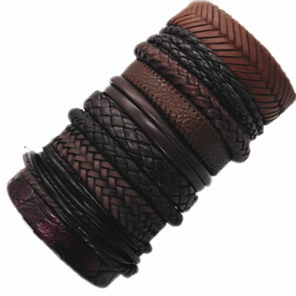 Kit Pulseiras Masculinas Aço Inoxidável Preto