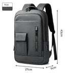 Mochila Executiva Compacta Impermeável Knight Slim II Preto