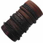 Kit Pulseiras Masculinas Aço Inoxidável Preto
