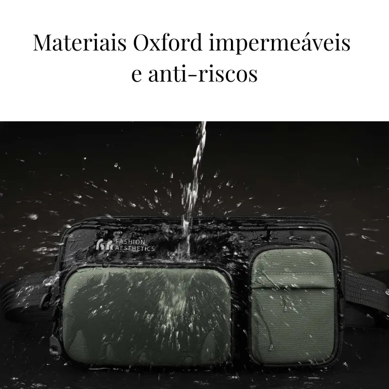 Bolsa Transversal Crossbody Impermeável Verde | HK Smart