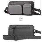 Bolsa Transversal Crossbody Masculina | HK Cinza