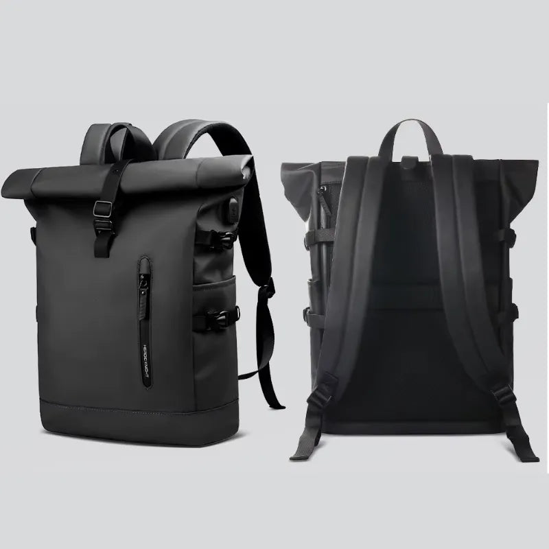 Mochila Executiva Rolltop para Laptop 15.6" com USB | Heroic Agile Preto