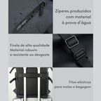 Mochila Executiva Impermeável Rolltop para Laptop 15.6" com USB | Heroic Agile Diversas Cores