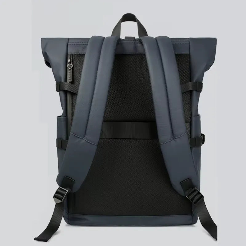 Mochila Executiva Impermeável Rolltop para Laptop 15.6" com USB | Heroic Agile Azul