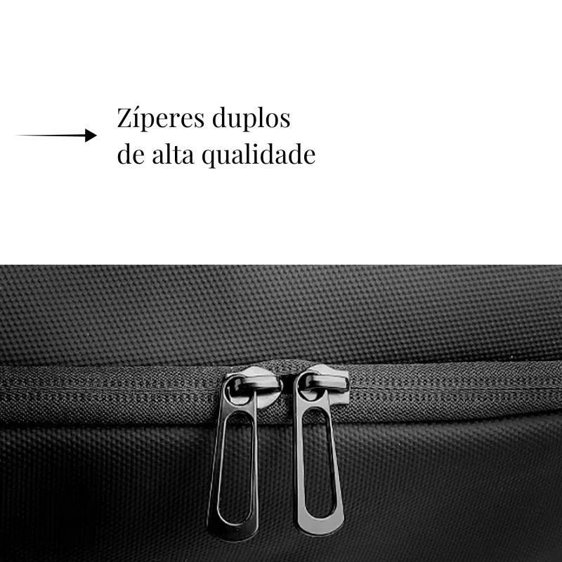 Mochila Executiva para Laptop 17" Impermeável com USB | Heroic Business Preto