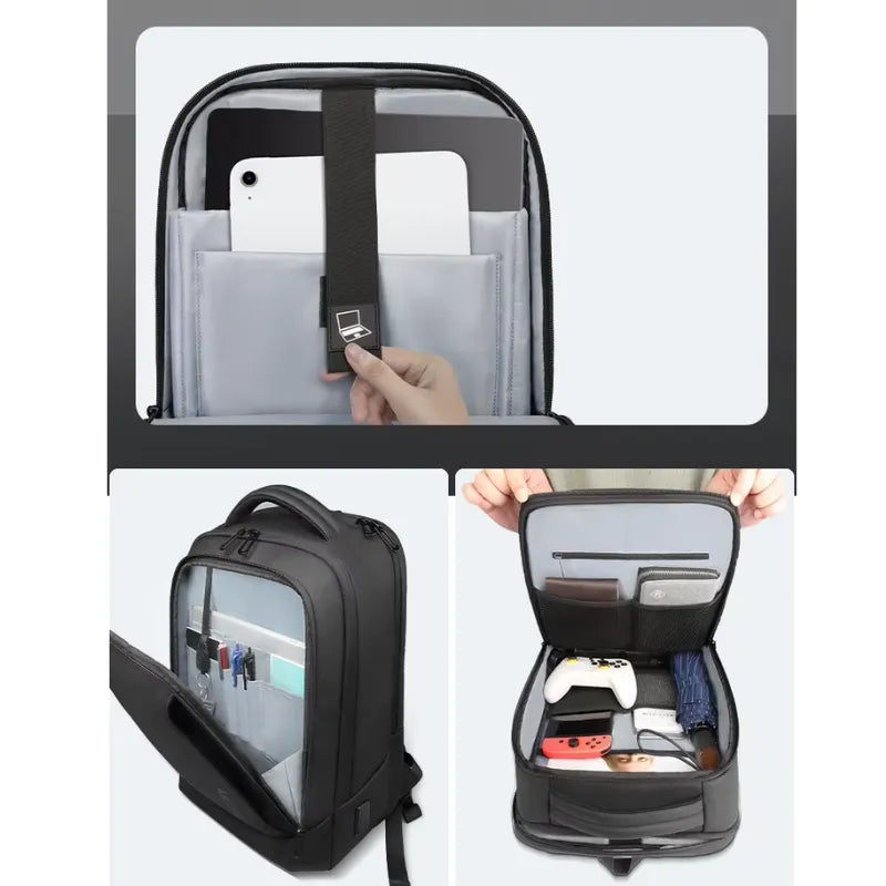 Mochila Executiva para Laptop Impermeável com USB | Heroic Business Verde