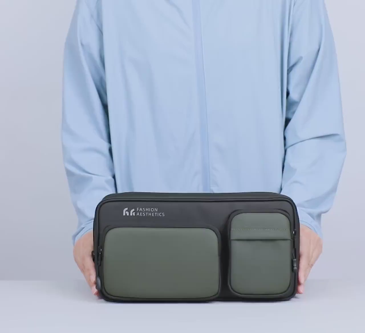 Bolsa Transversal Crossbody Impermeável Verde | HK Smart